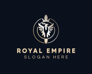 Imperial Eagle Crown logo design