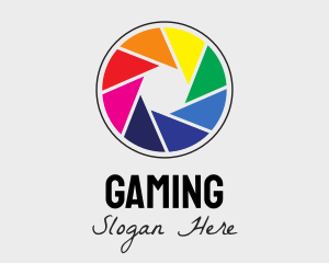 Photographer - Colorful Camera Shutter logo design