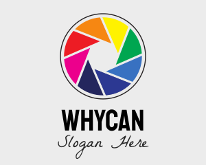 Spectrum - Colorful Camera Shutter logo design