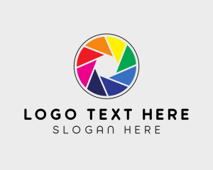 Shutter - Colorful Camera Shutter logo design