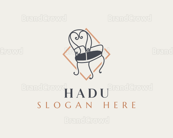 Elegant Furniture Chair Logo