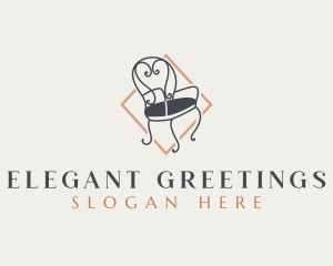 Elegant Furniture Chair logo design