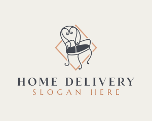 Elegant Furniture Chair logo design