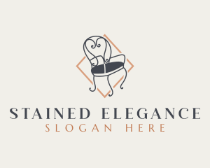 Elegant Furniture Chair logo design