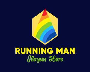 Colorful - Colorful Rainbow Triangle logo design