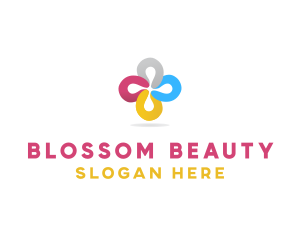 Petals - Flower Petal Cross logo design