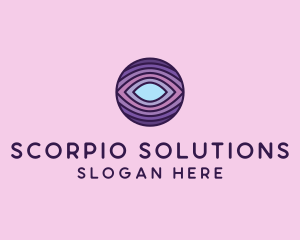 Visual Eye Optical Illusion  logo design