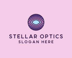 Visual Eye Optical Illusion  logo design