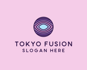 Visual Eye Optical Illusion  logo design