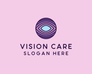 Ophthalmology - Visual Eye Optical Illusion logo design