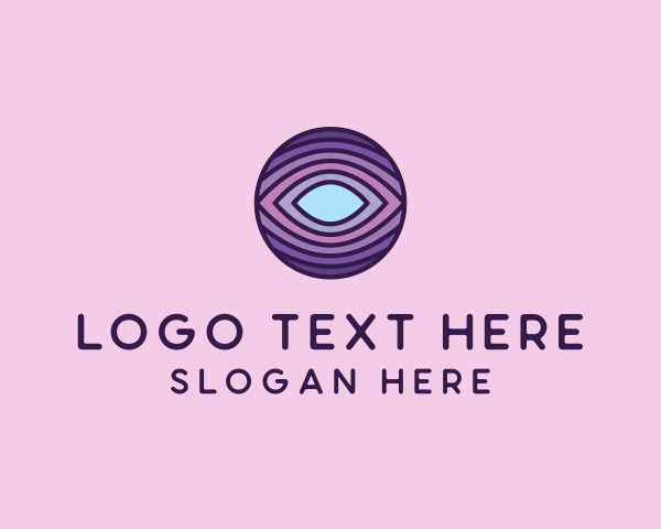 Visual - Visual Eye Optical Illusion logo design