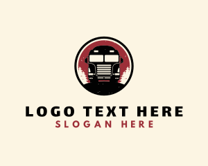 Heavy Duty - Vintage Trucking Logistics logo design