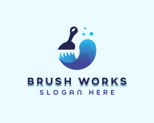 Brush - Painter Brush Painting logo design