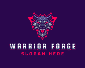 Battle - Gaming Wolf Avatar logo design