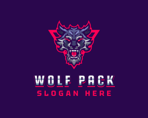 Gaming Wolf Avatar logo design