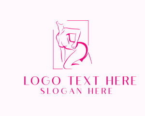 Alluring - Erotic Woman Body logo design