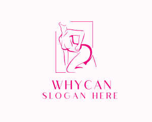 Vulva - Erotic Woman Body logo design