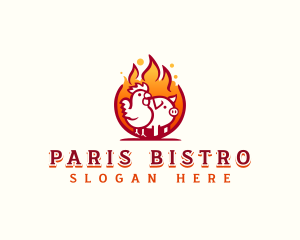 Chicken Pork Grill logo design