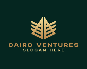 Cairo - Business Company Pyramid logo design