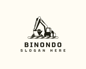 Excavator Construction Builder Logo