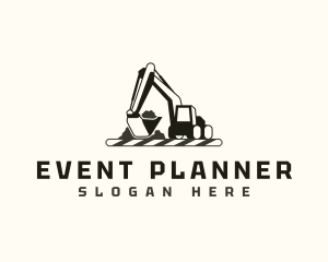 Heavy Equipment - Excavator Construction Builder logo design