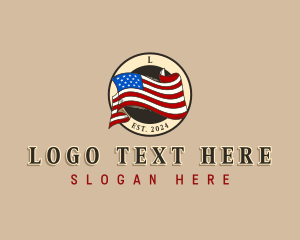 USA American Flag Logo