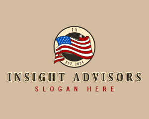 USA American Flag logo design