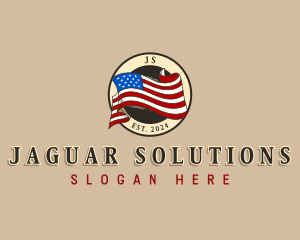 USA American Flag logo design