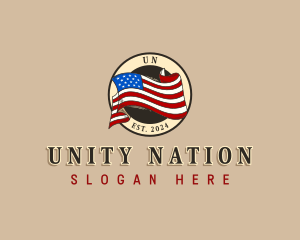 USA American Flag logo design