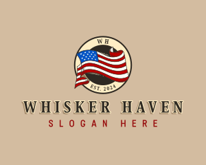 USA American Flag logo design