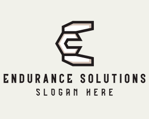 Mechanic Letter E logo design