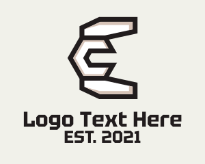Letter E - Mechanic Letter E logo design