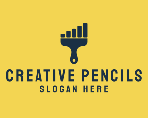 Creative Paint Graph logo design