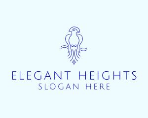 Minimalist Elegant Bird  logo design