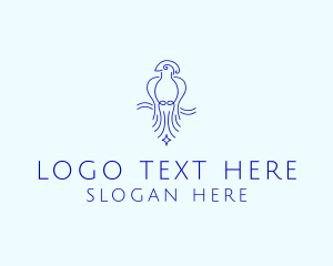 Cockatoo - Minimalist Elegant Bird logo design