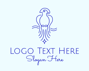 Macaw - Minimalist Elegant Bird logo design