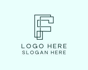 Construction - Creative Geometric Structure logo design