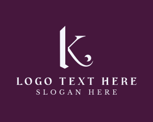 Letter K - Luxury Fashion Letter K logo design