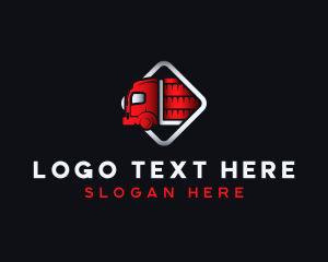 Parcel - Cargo Truck Forwarding logo design