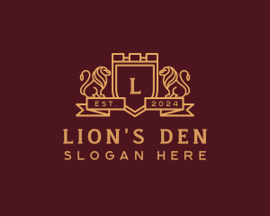 Royal Lion Crest logo design