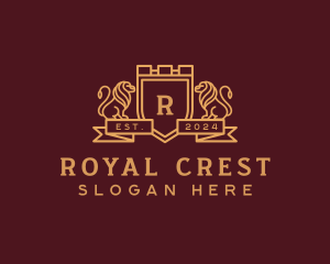 Royal Lion Crest logo design