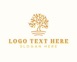 Maple Tree - Nature Garden Tree logo design