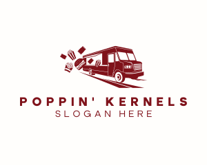 Popcorn - Food Truck Express logo design