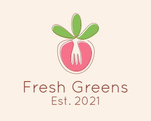 Vegetable - Vegetable Fork Restaurant logo design