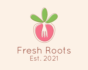 Vegetable Fork Restaurant  logo design