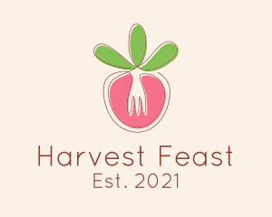 Vegetable Fork Restaurant  logo design