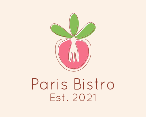 Vegetable Fork Restaurant  logo design