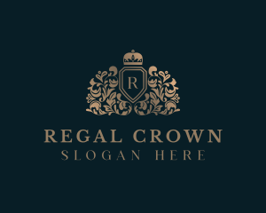 Regal Crown Shield logo design