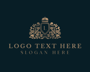 Lettermark - Regal Crown Shield logo design