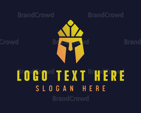 Crown Spartan Helmet Logo